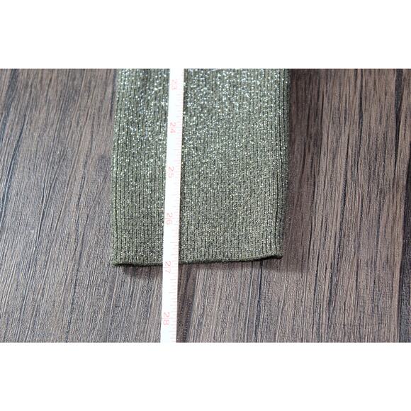 House of Harlow 1960 Sparkle Long Sleeve Bodice Top Sweater Disco Goth Medium - Picture 11 of 13